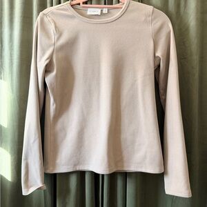Cyrus Essentials Beige Long Sleeve Top